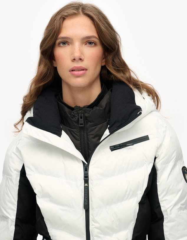 Superdry - Luxe Belted Ski Padded Slim Fit Jacket
