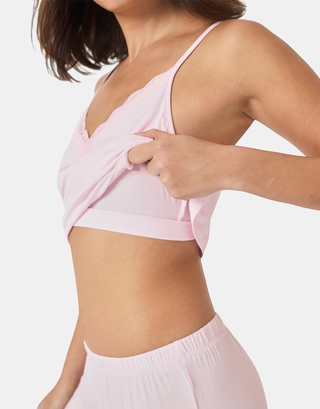 Gingerlilly - Britt Bamboo Lace Cami Long PJ