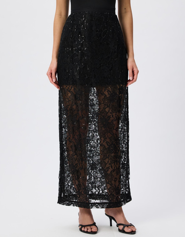 Tussah - Lauren Sequin Lace Maxi Skirt
