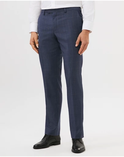 Van Heusen - Wool Blend Windowpane Suit Pant
