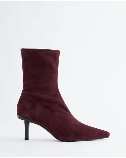 & Other Stories - Stretch-Leather Ankle Boots