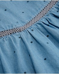 Country Road - Cotton Blend Puff Sleeve Top