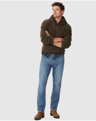 R.M.Williams - Linton Lambswool 1/4 Zip Knit
