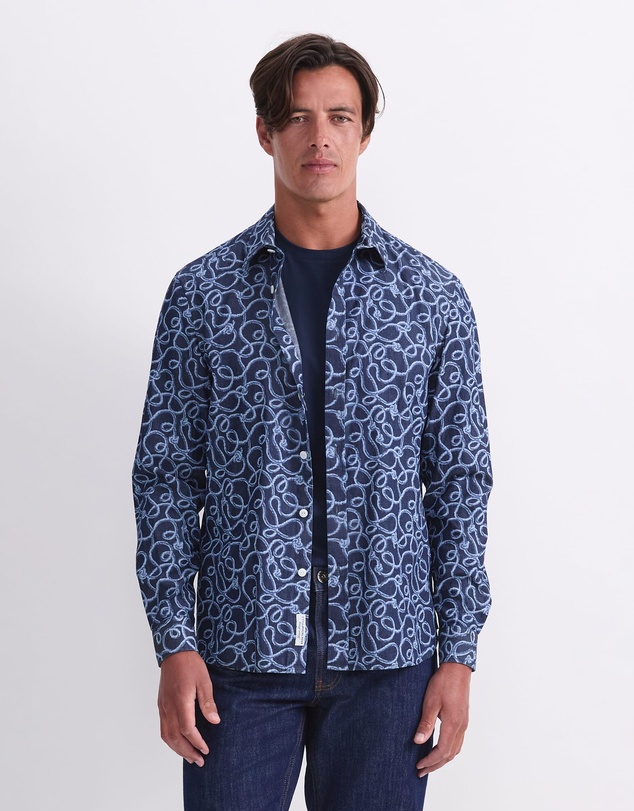 Sportscraft - Rope Long Sleeve Print Shirt