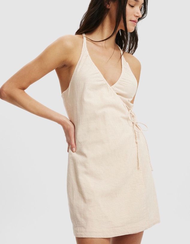 Cotton On - Isabel Halter Wrap Mini Dress