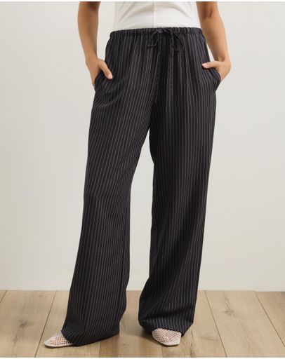 Navy Pinstripe
