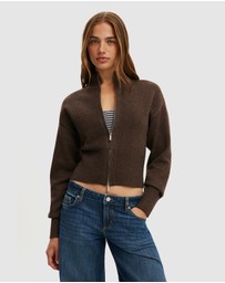 Cotton On - Lotus Cinched Zip Knit