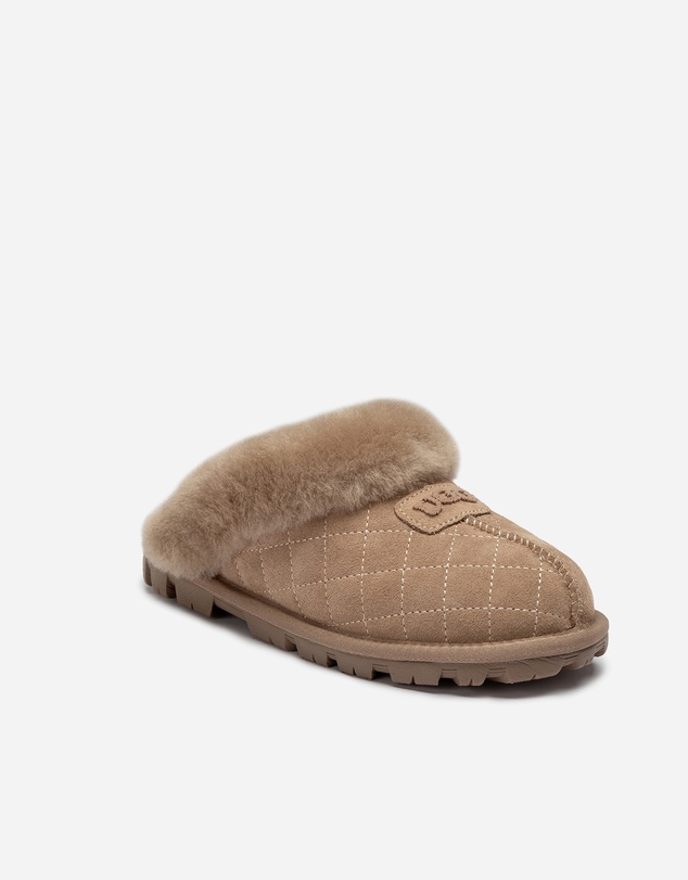 Ozwear Connection Uggs - Ugg Coquette Matelasse Emb Logo Slipper( Detachable Feature)
