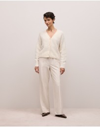 Trenery - Brushed Alpaca Cardigan in Marshmallow