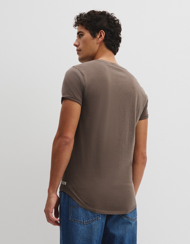 Country Road - Australian Cotton Longline Garment Dye T-shirt