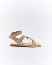 Walnut Melbourne - Rhodes Leather Sandal