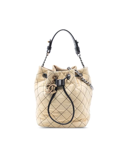 Pre-Loved by Azura Reborn - Pre-Loved CC Suede Wild Stitch Bucket Bag