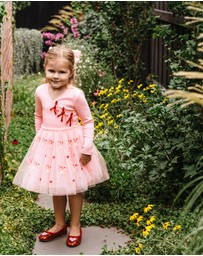 Fleur Harris - 'Days of Enchantment' Bow Tutu Dress in Pink