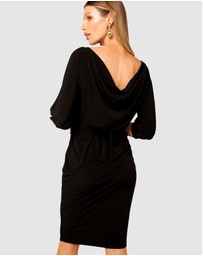 SACHA DRAKE - Cowl Tie Drape Dress