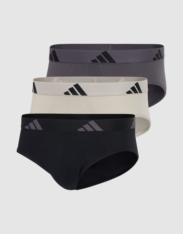 adidas Sportswear - 3 Pack Active Flex Cotton Brief Underwear
