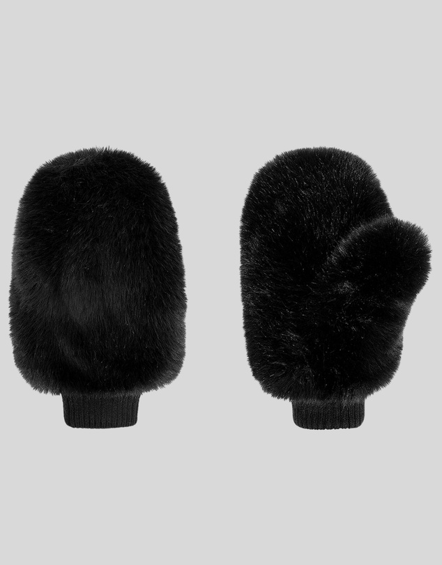 Cynthia Rowley - FAUX FUR OVERSIZED MITTENS