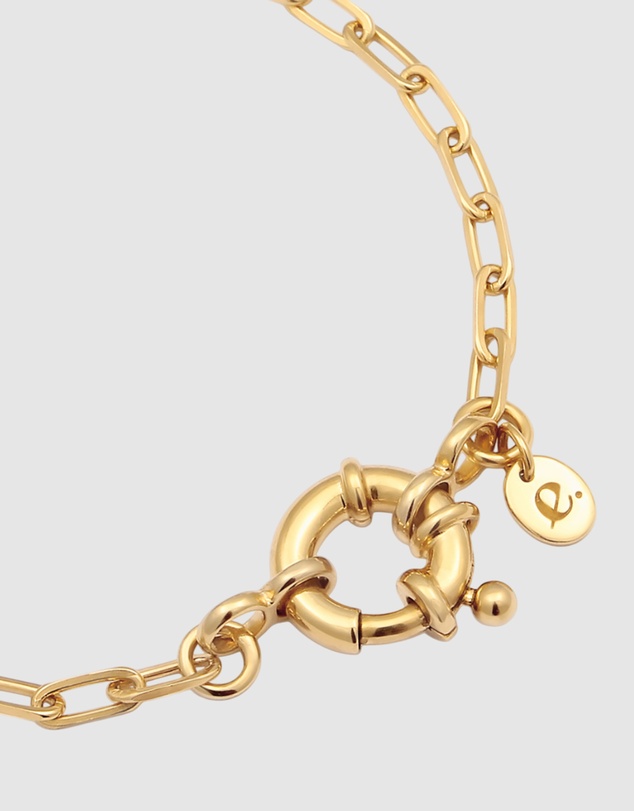 Elli Jewelry - Spring Ring Bracelet in Gold-Plated 925 Silver