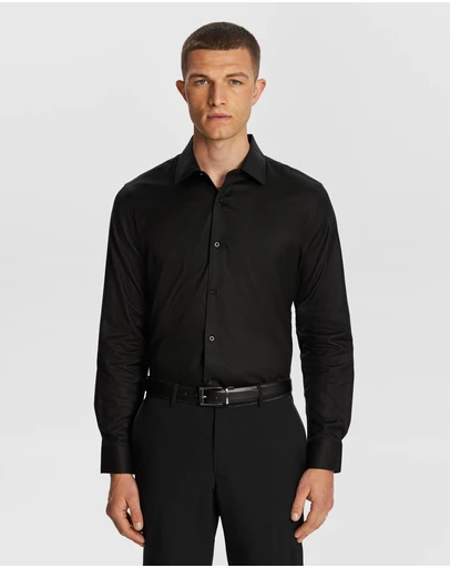 yd. - Maximum Two Ply Cotton Slim Dress Shirt