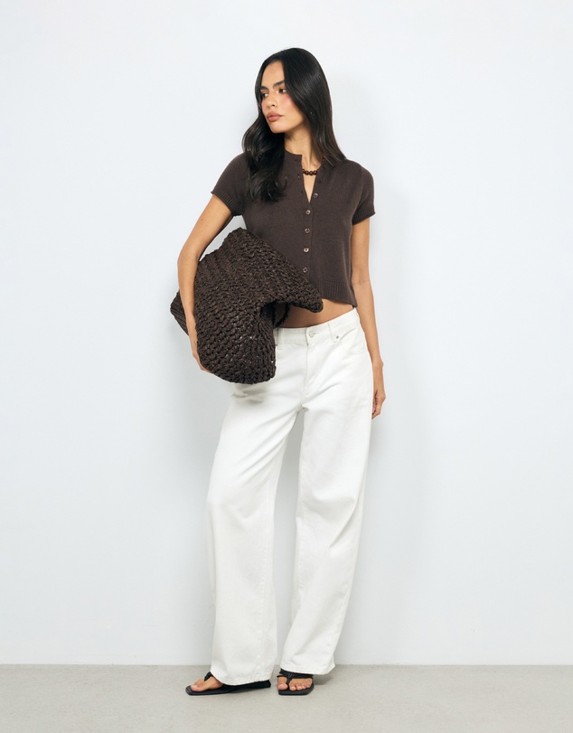 AERE - Abi Cotton Cashmere Blend Cardigan
