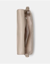 Kate Spade - Loop Fine Grain Leather and Suede Small Flap Shoulder Bag