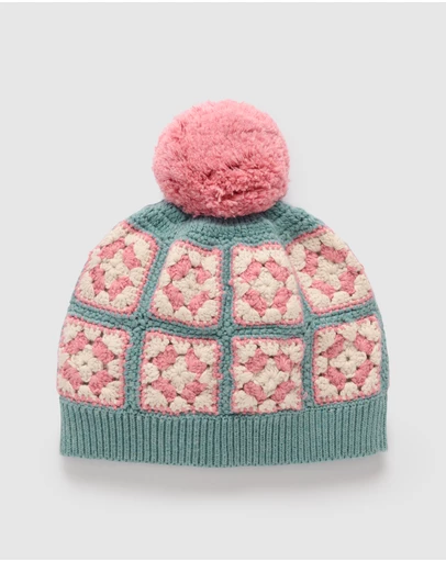 Purebaby - Crochet Beanie -Kids-Babies