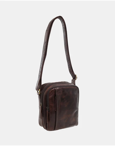 Pierre Cardin - Pierre Cardin Men's Leather Classic Crossbody Bag