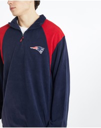 Vintage by The Real Deal - Pre Loved - Vintage NFL New England Patriots Quarter Zip Fleece Sweatshirt