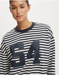 Cotton On - Ls Oversized Graphic Tee