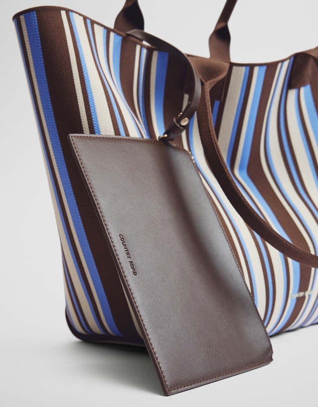Country Road - Stripe Knit Shopper