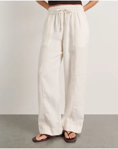 Jag - Sabine Linen Relaxed Leg Pant