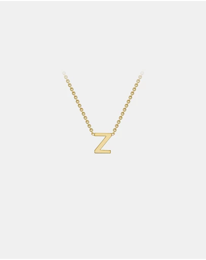 Zoe Olivia - 9K Gold Initial Z Necklace