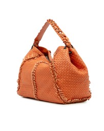 Pre-Loved by Azura Reborn - Pre-Loved Large Nappa Intrecciato Franges Hobo