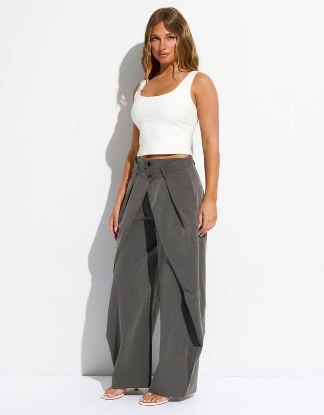 Dazie - Daria Barrel Leg Tailored Trousers