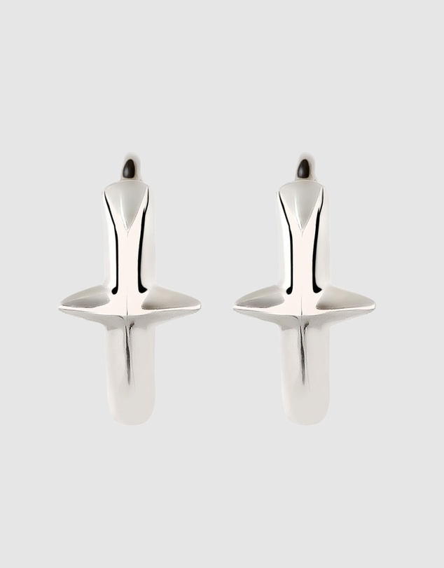 Kuzzoi - ICONIC EXCLUSIVE - Earrings Male Creole Star 925 Sterling Silver