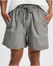 Surrounded By Ghosts - The Andradite Linen Drawstring Shorts