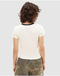 BDG By Urban Outfitters - Where is NYC Ringer Baby Tee