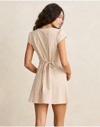 Rhythm - London Check Cap Sleeve Mini Dress