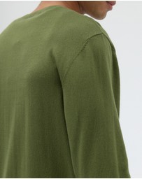 AERE - Lightweight Organic Cotton Crew Neck Knit Jumper