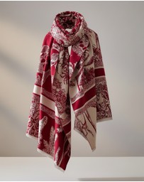 Mossée - Kelly Forest-Print Wool Shawl