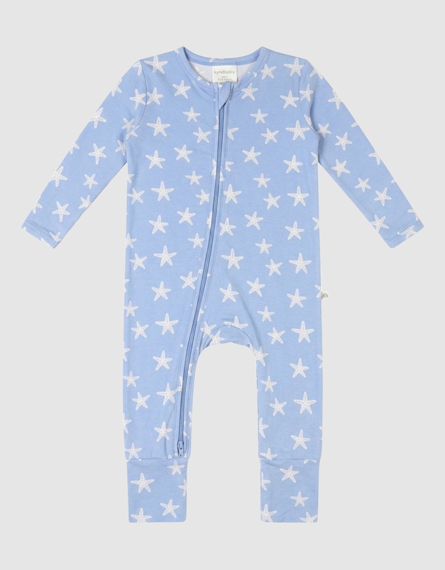 Kynd Baby - Essential Onesie in Star Fish Blue