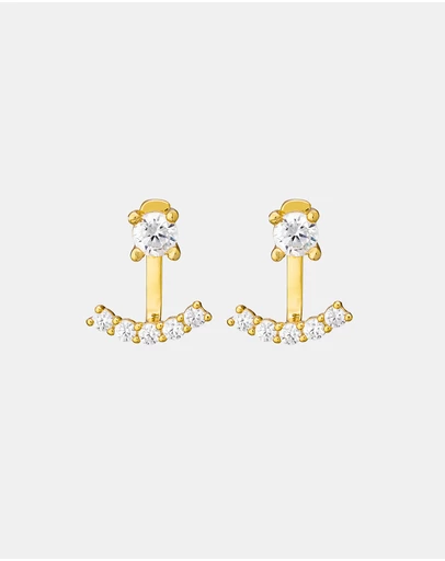 Zoe Olivia - 14K Gold Vermeil Elevate Cubic Zirconia Ear Jacket