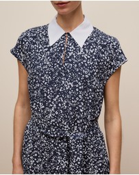 Trenery - Carraway Collared Dress in Night Sky