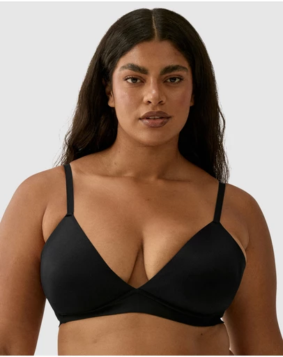 Naturana - Side Smoothing V Neck Wirefree Padded Bra