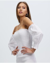 Third Form - Blur Out Off Shoulder Dress