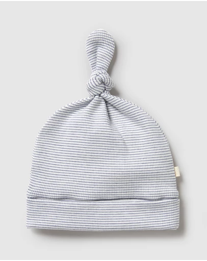 Wilson & Frenchy - Organic Stripe Rib Knot Hat - Babies
