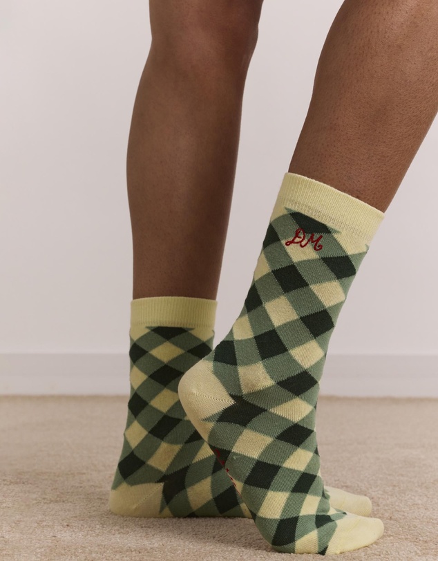 Damson Madder - Calf Length 2 Pack Socks