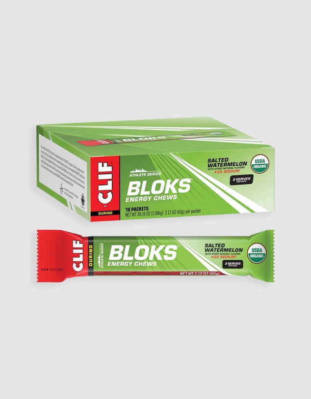 CLIF - Salted Watermelon Bloks Energy Chews - 18x60g