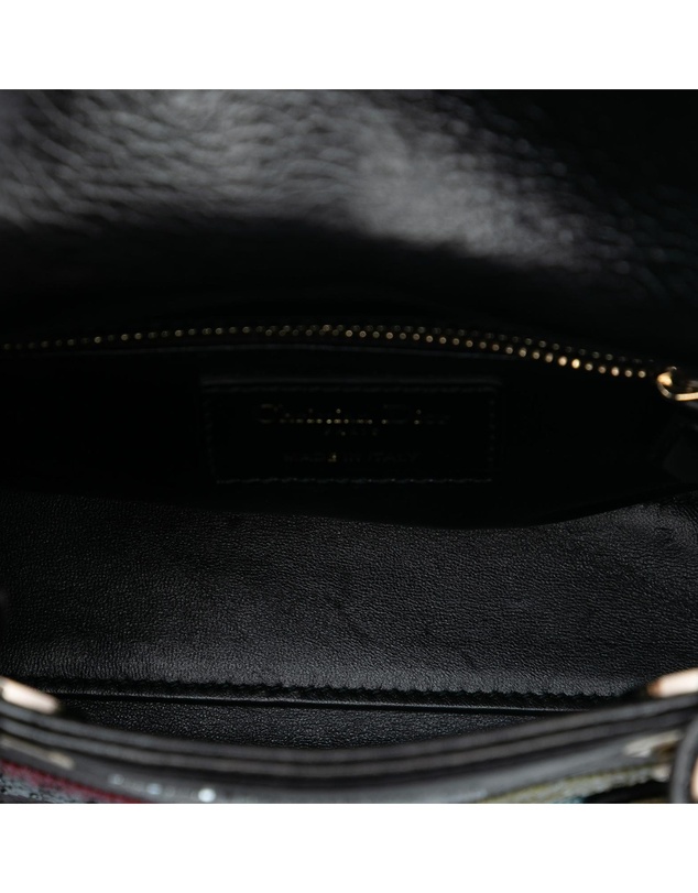 Pre-Loved by Azura Reborn - Pre-Loved Mini Calfskin Beaded Lady Dior
