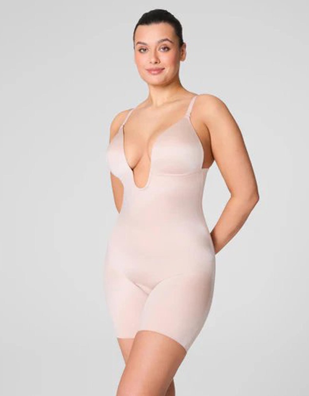 Spanx - SPANXshape™ Suit Your Fancy Plunge Low-Back Mid-Thigh Bodysuit