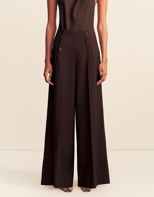 Shona Joy - Asher Button Wide Leg Pants